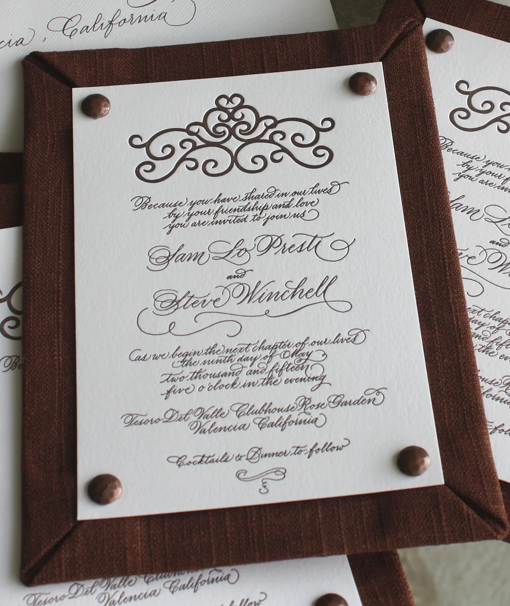 papermelange.com | Linen and Letterpress Wedding Invitations | Paper Melange Custom Event Stationery | Exclusive Invites For Weddings and Events