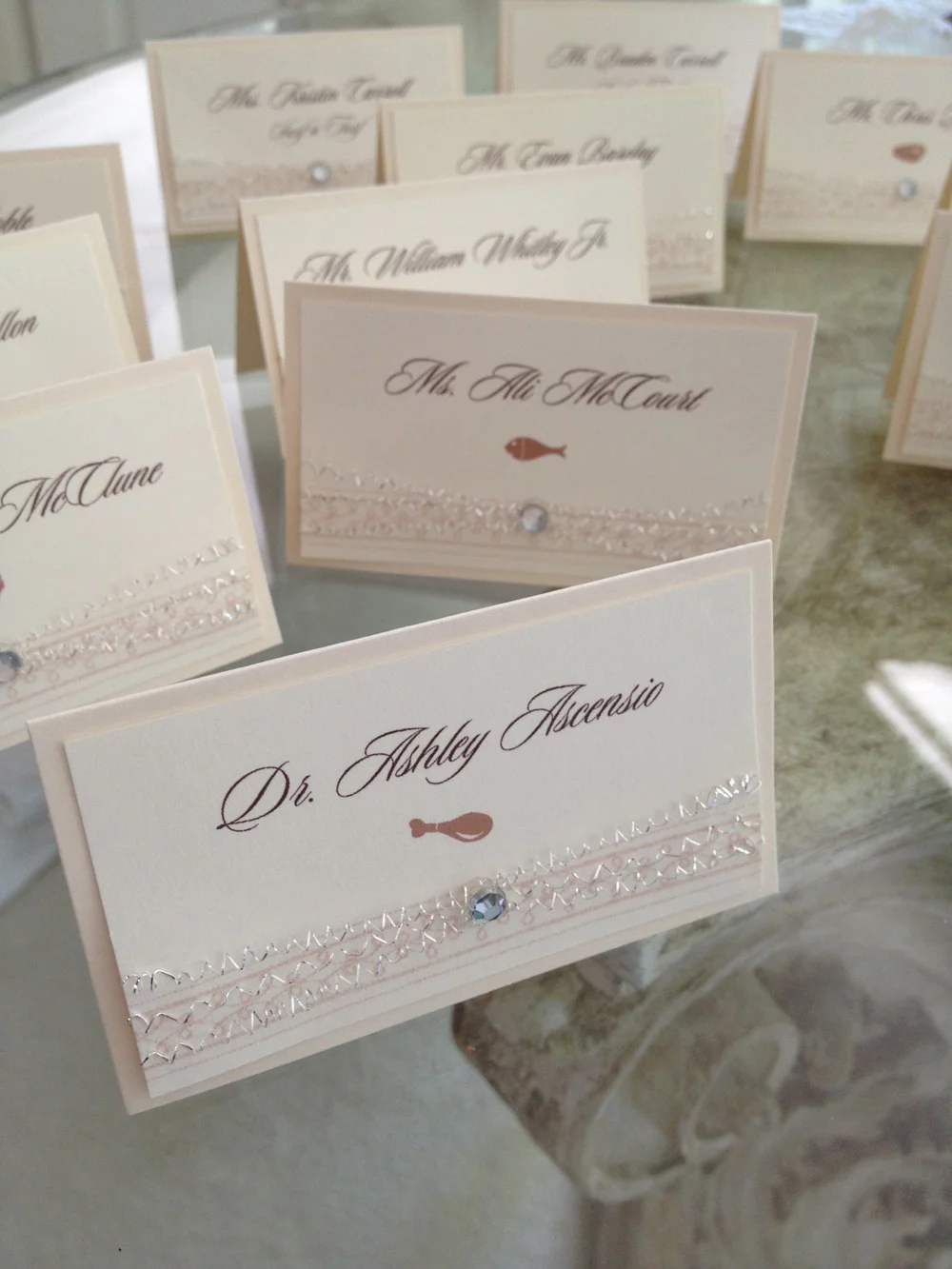 papermelange.com | Tulle and Rhinestone Wedding Invitations | Paper Melange Custom Event Stationery | Exclusive Invites For Weddings and Events