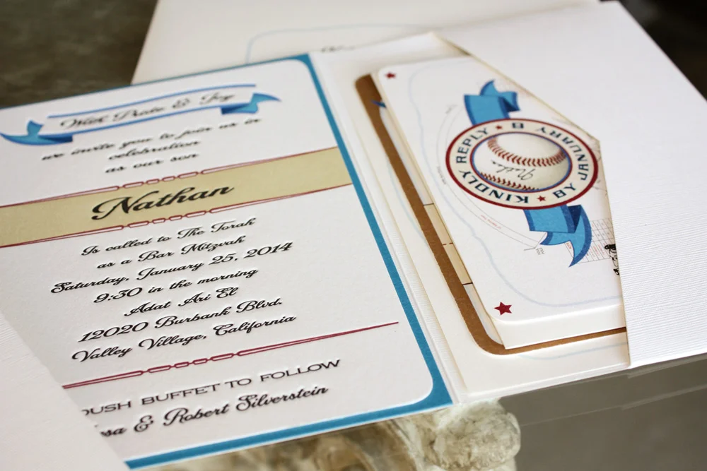 papermelange.com | Bar Mitzvah Invitations | Paper Melange Custom Event Stationery | Exclusive Invites For Weddings and Special Events