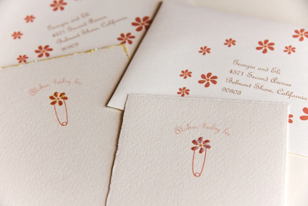 papermelange.com | Invitations for Celebrations and Birthday Parties | Paper Melange Exclusive Invitations | Aloha Baby Invitation