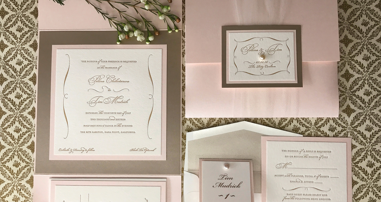 papermelange.com | Custom Invitations For Weddings and Events | Paper Melange | Wedding Stationery