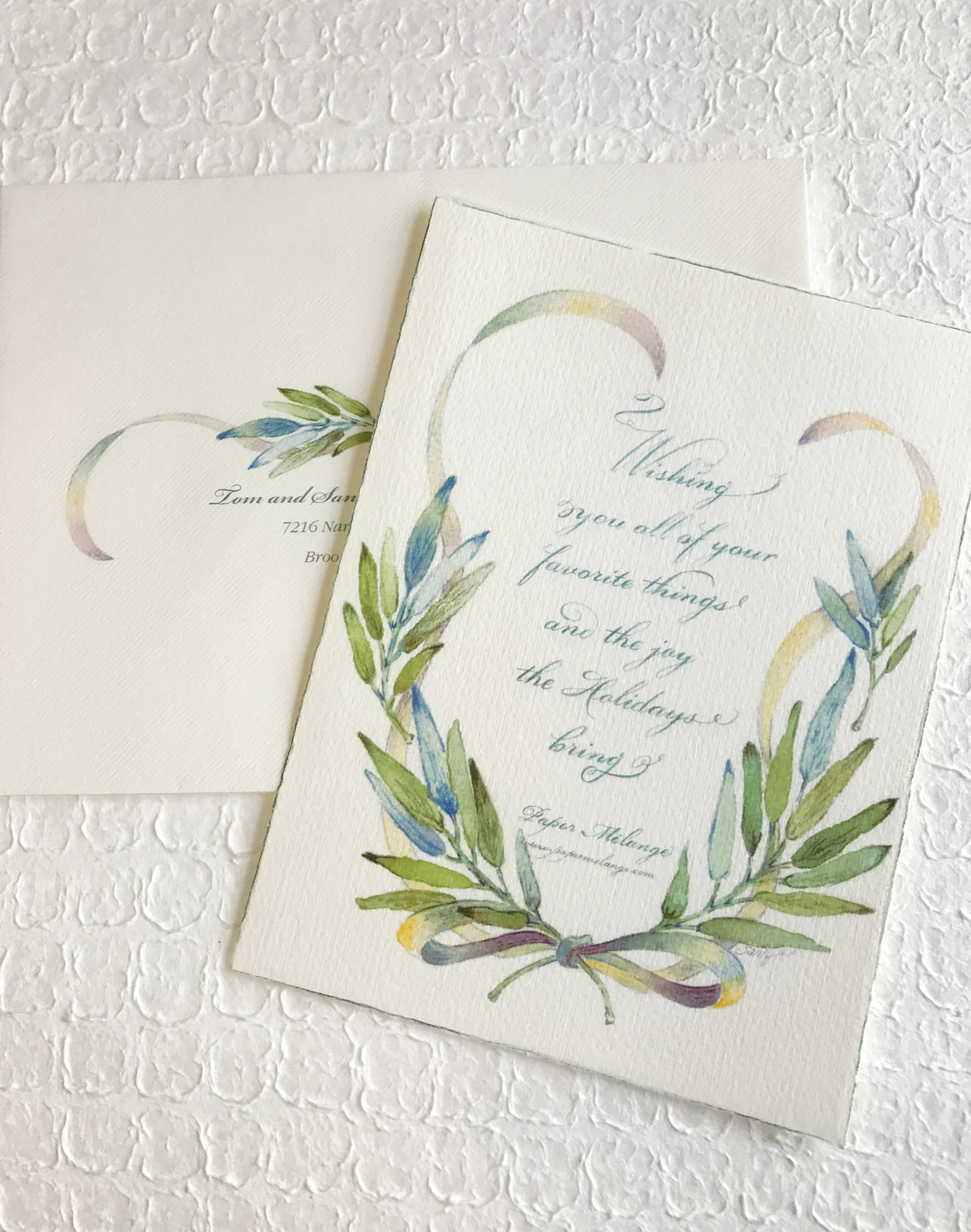  papermelange.com | Christmas Holiday Card | Seasonal Stationery and Invitations | Paper Melange 