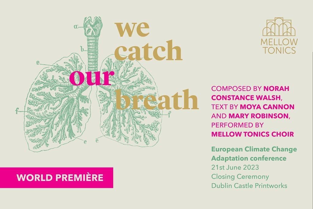 Talk about branching out 🌳🎵 We are honoured to perform &lsquo;We Catch Our Breath&rsquo; at the European Climate Change Adaptation Conference this Wednesday!

The new choral piece was composed by our musical director Norah Constance Walsh and was s