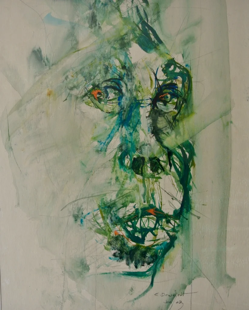 Deweirdt - Gorilla - 40 x 50 cm  - Aquarel et encre sur papier