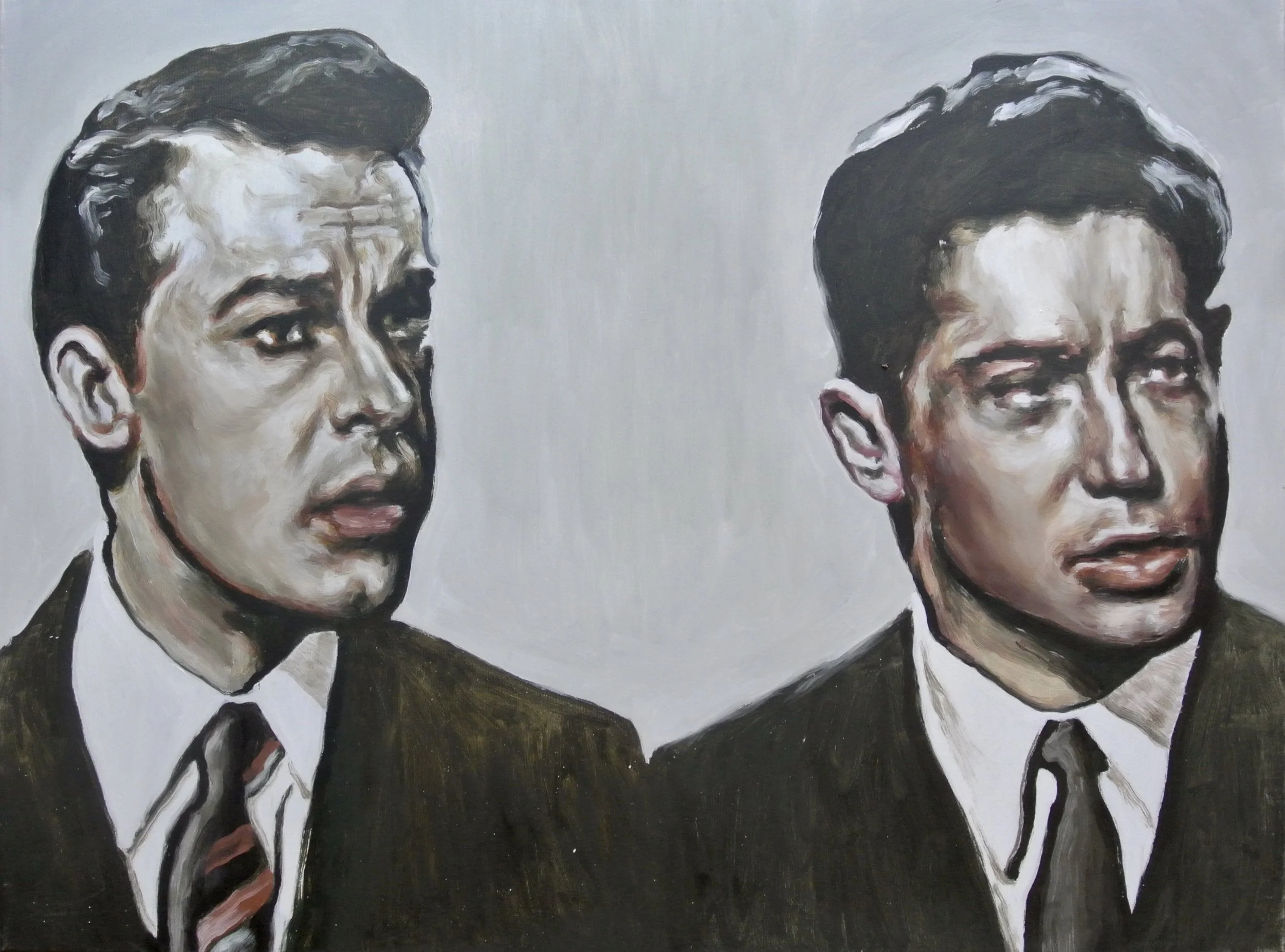2 Pete's - Olie op doek - 60 x 80 cm