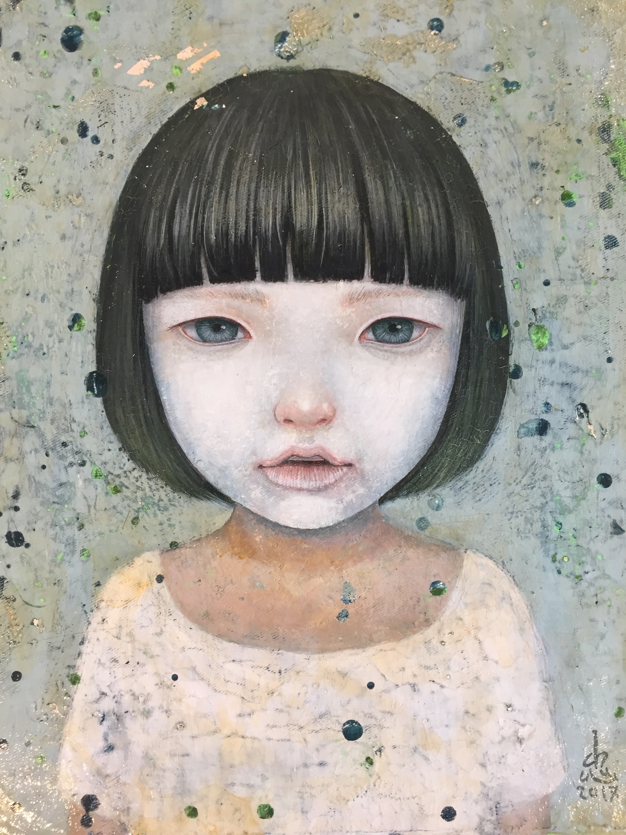 Gouache, aquarelle & acrylique sur toile- 23 x 30 cm