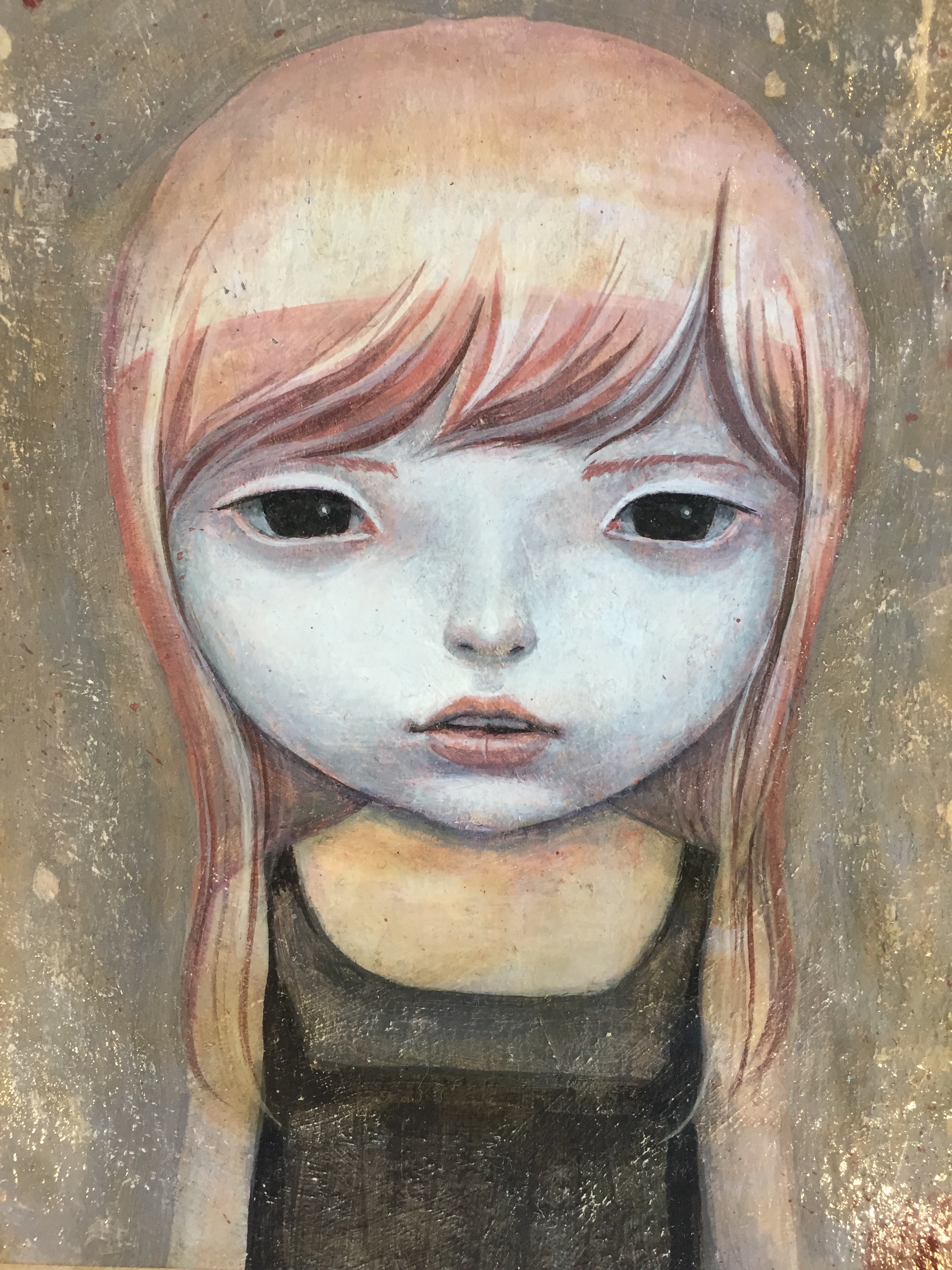 Gouache, aquarelle & acrylique sur toile - 16 x 18,5 cm