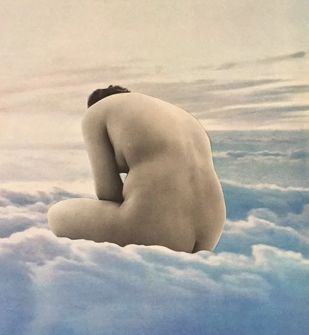 Way to blue - 2017 - Collage op papier - 40 x 50 cm