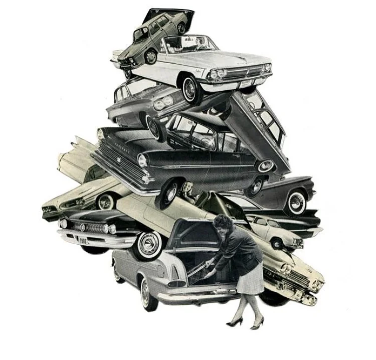Fancy a ride - 2016 - Collage sur papier - 40 x 50 cm