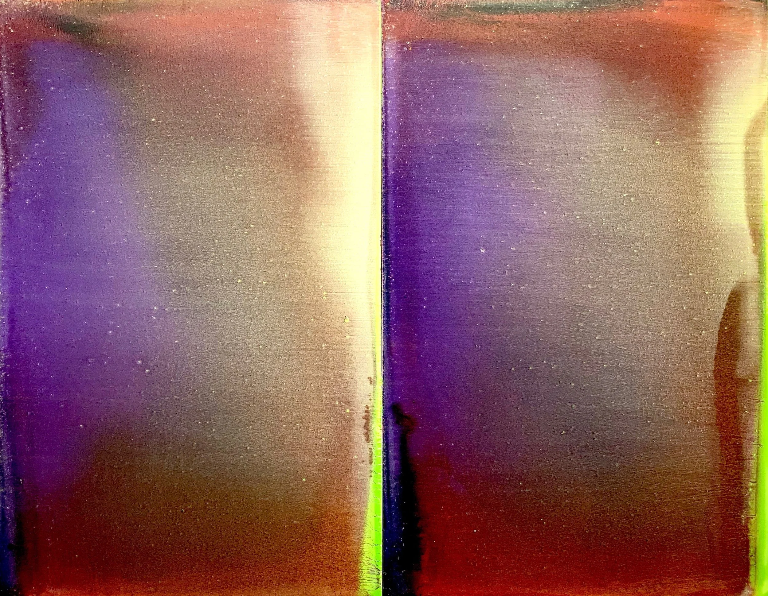UT. - 2019 - Oil on Canvas - 140 x 180 cm - Two parts. In oak frame