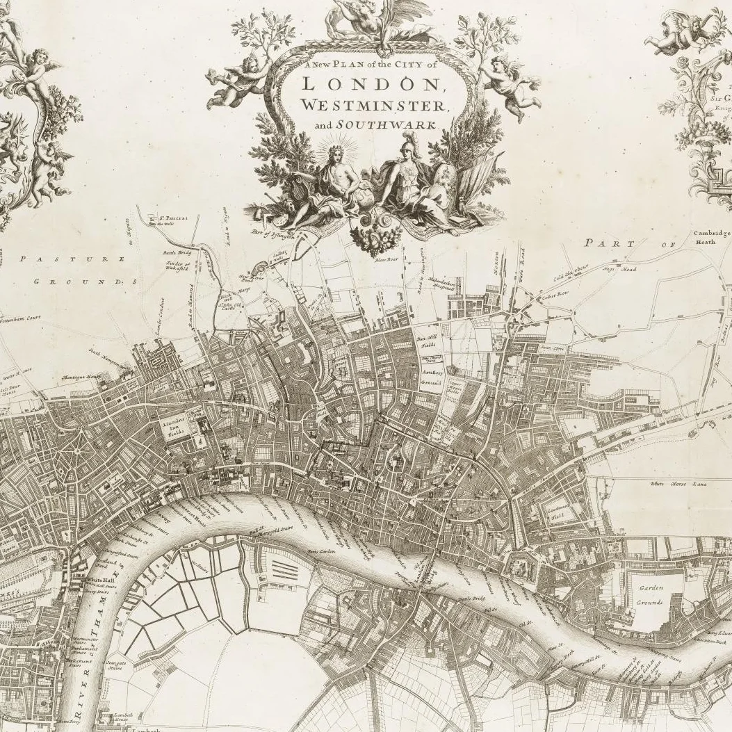 John Strype map of London 1720