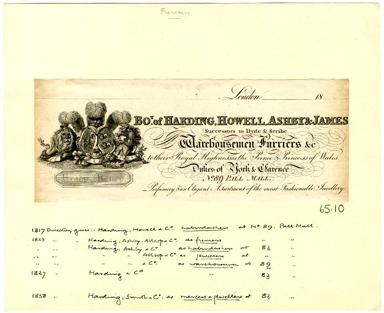 Harding & Howell letterhead