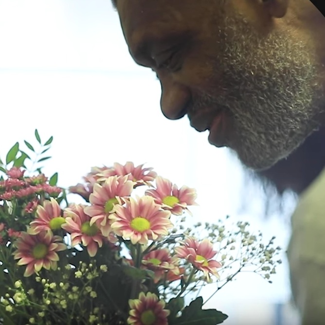 Lynford Thompson - in a still from the recent Bell House film, Independence and Dementia