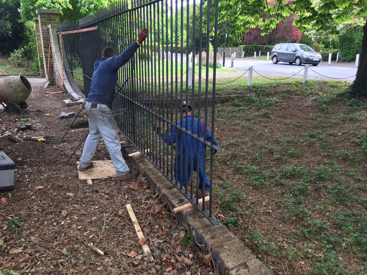 Railings at Bell House and the ha-ha