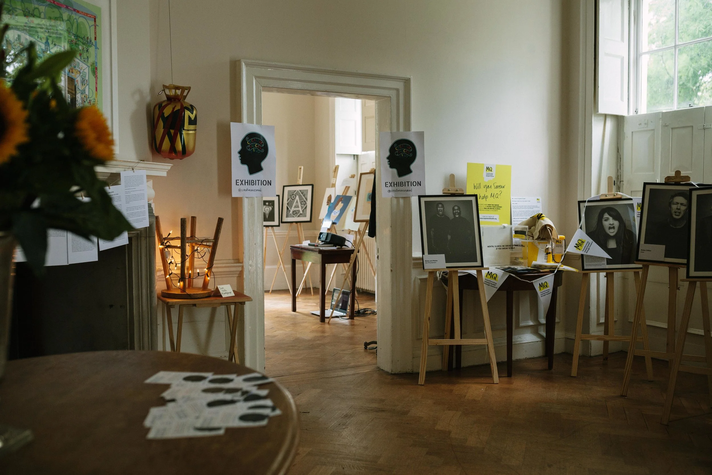 The gallery, with 'Golden Launch’ on the left hand side. Pictures by @thehooks.photos