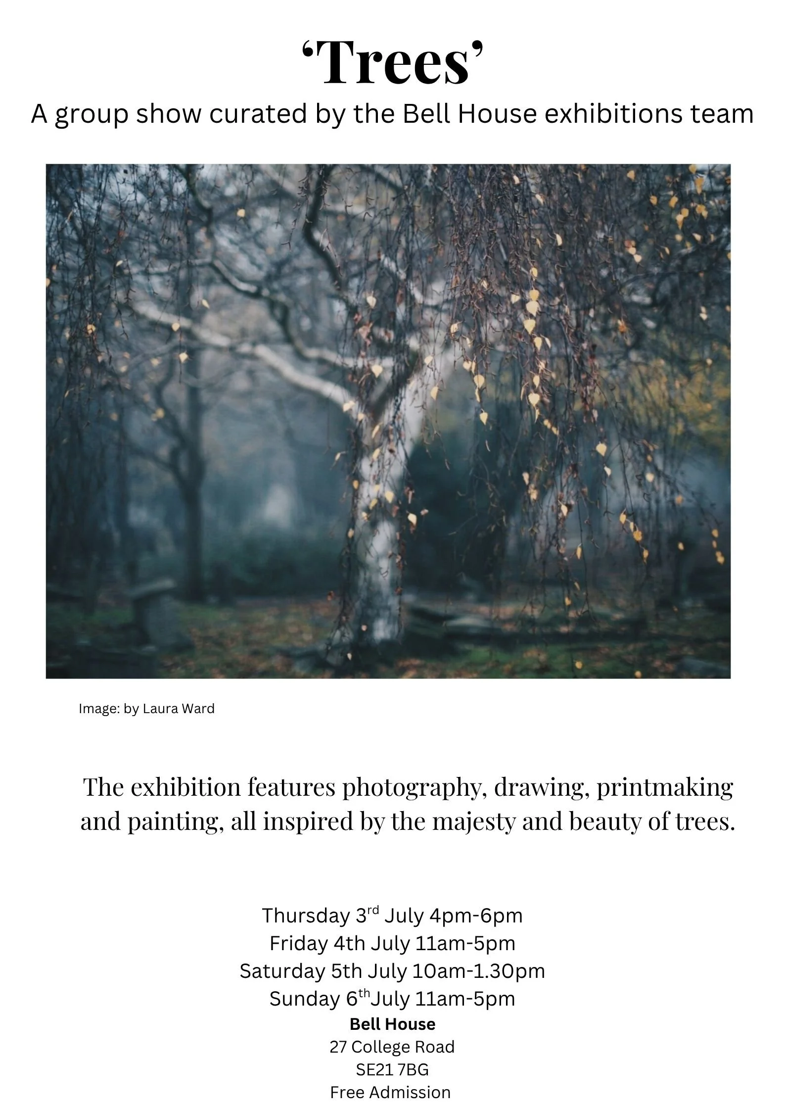 Art Exhibition: ‘Trees’ — Bell House