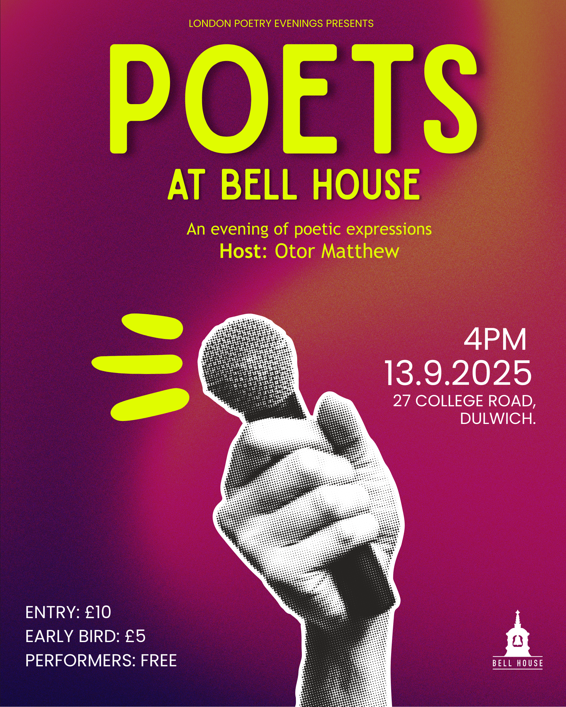 Poets at Bell House