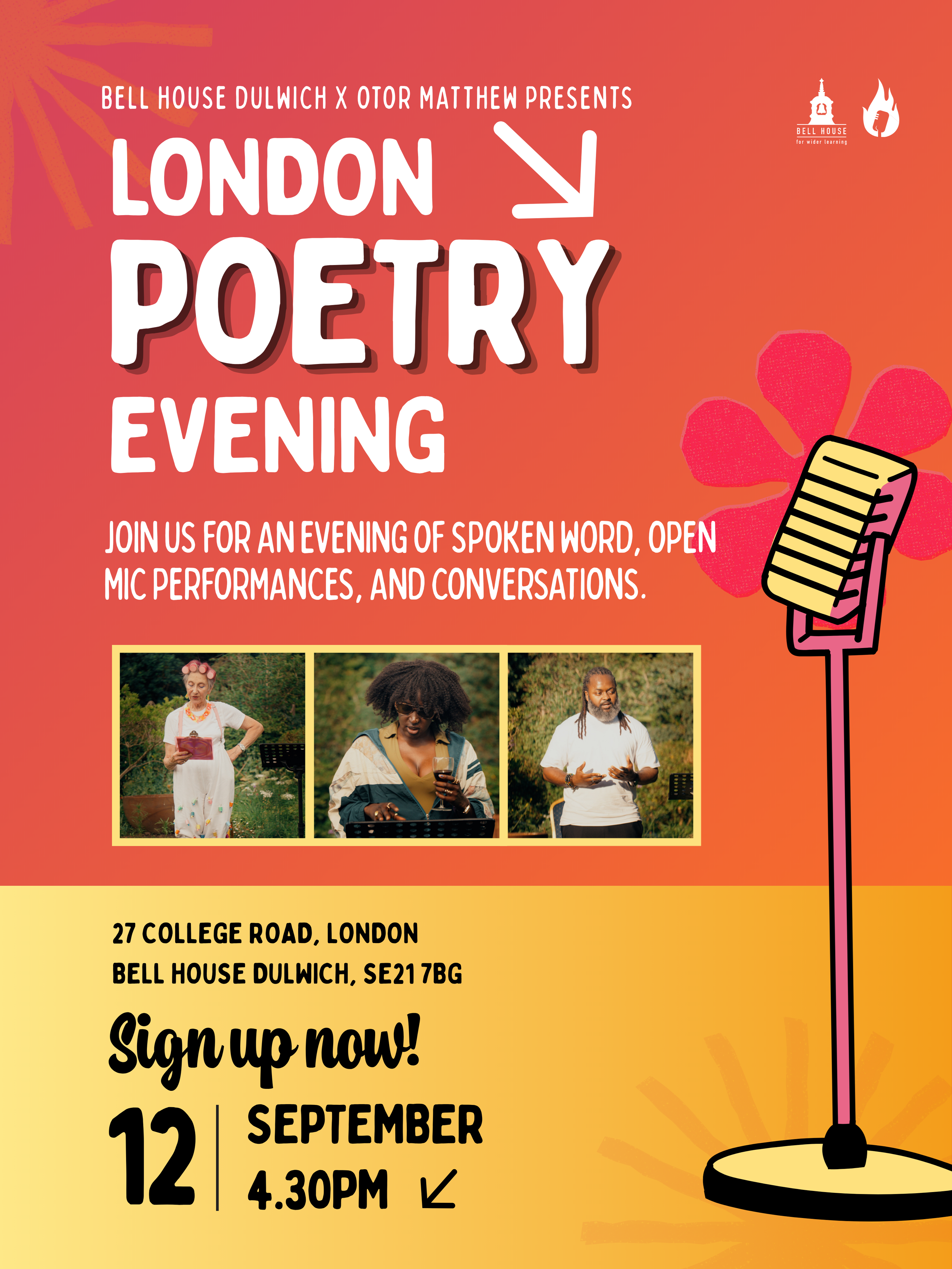 Poets at Bell House - September 2026