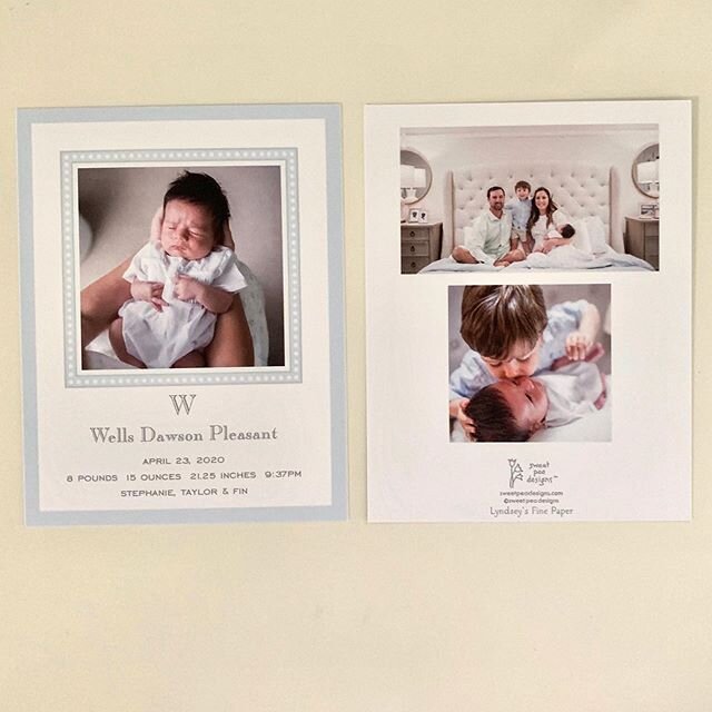 I just love this family to pieces! Adored designing Baby Wells announcement! @steph_pleasant @docfees_sportfishing