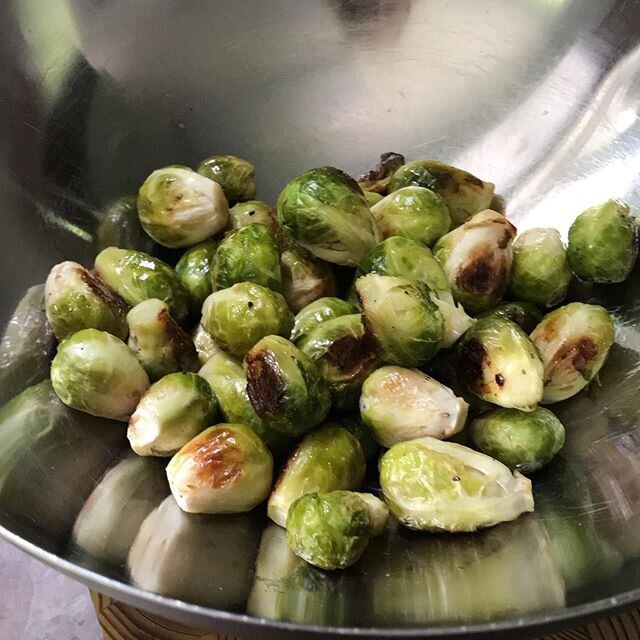 Brussels but cooked because as you get older you can&rsquo;t eat raw Brussels🤗#bobbyflay#salad#svfal#bleupansy