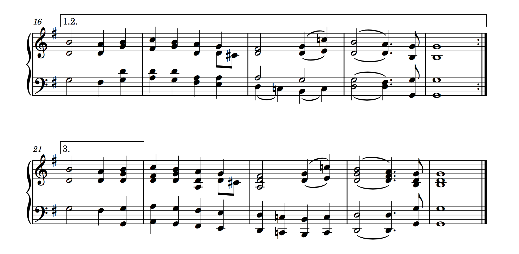 'O Come All Ye Faithful' (in Dorico)