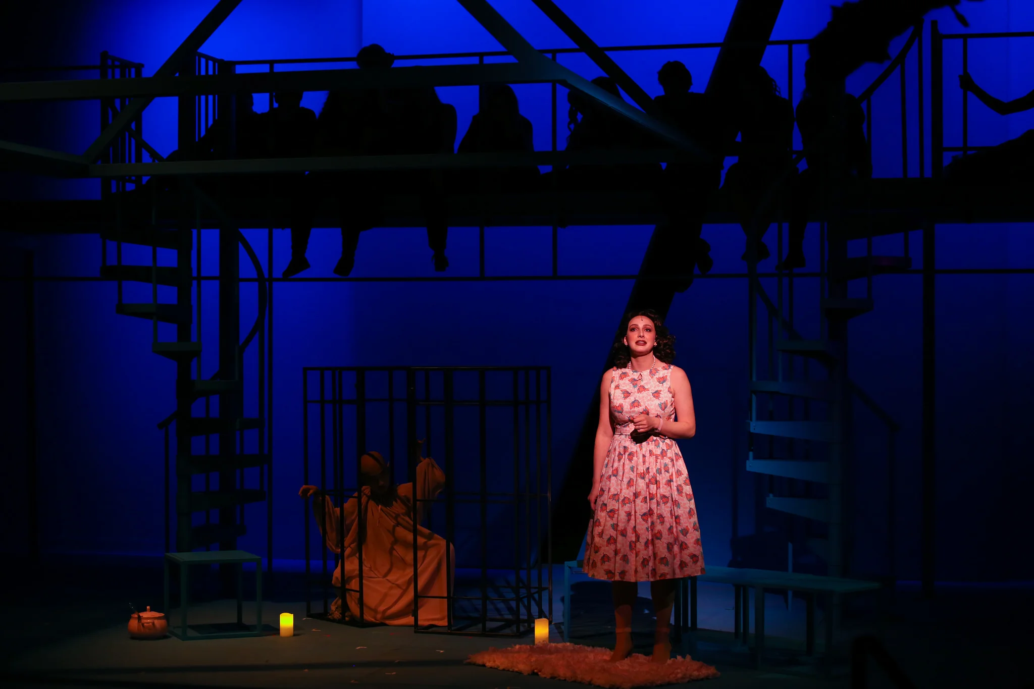 Bat Boy: The Musical (2018) --- Texas Christian University Director : Penny Ayn Maas; Scenic Designer : Ian Loveall; Costume Designer : Evan Michael Woods; Lighting Designer : Michael Skinner; Photo: Amy Petersen