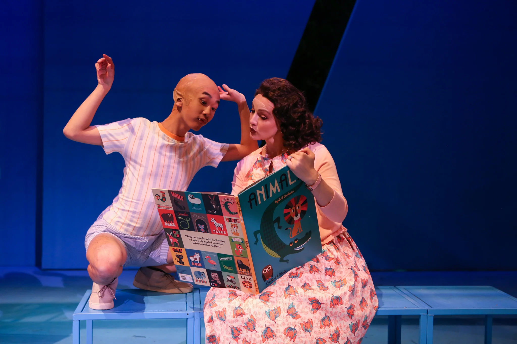 Bat Boy: The Musical (2018) --- Texas Christian University Director : Penny Ayn Maas; Scenic Designer : Ian Loveall; Costume Designer : Evan Michael Woods; Lighting Designer : Michael Skinner; Photo: Amy Petersen