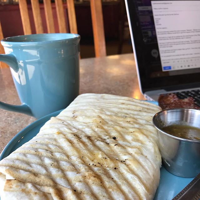Work-cation continues! #work #workcation #coffee #giantburrito #workingremotely