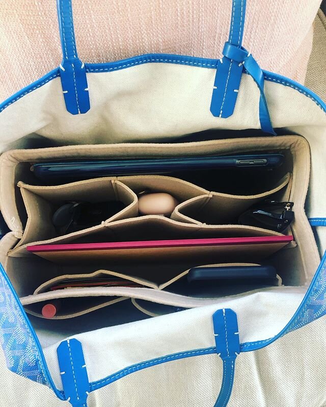 While we #flattenthecurve I am starting with organizing my bags! I love my Goyard but feel for the price it is a bottomless pit with no structure! For $20 it has structure and compartments to get me organized and want to use my bag more! I ordered a 