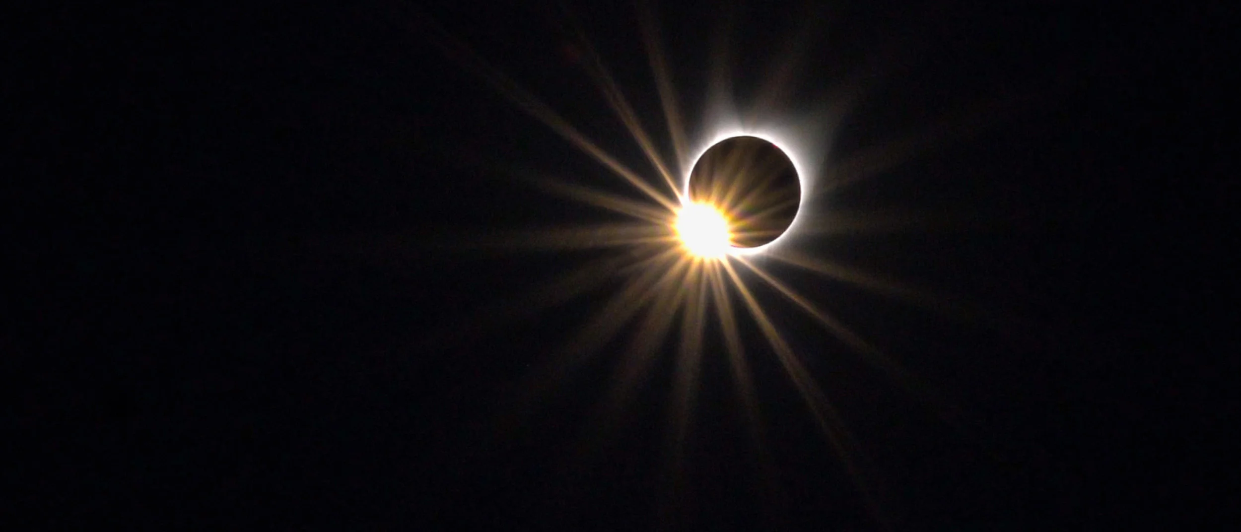 The "Diamond Ring Effect" captured in a video, which is linked below