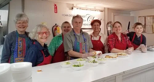 Serving at Kitchen of Hope