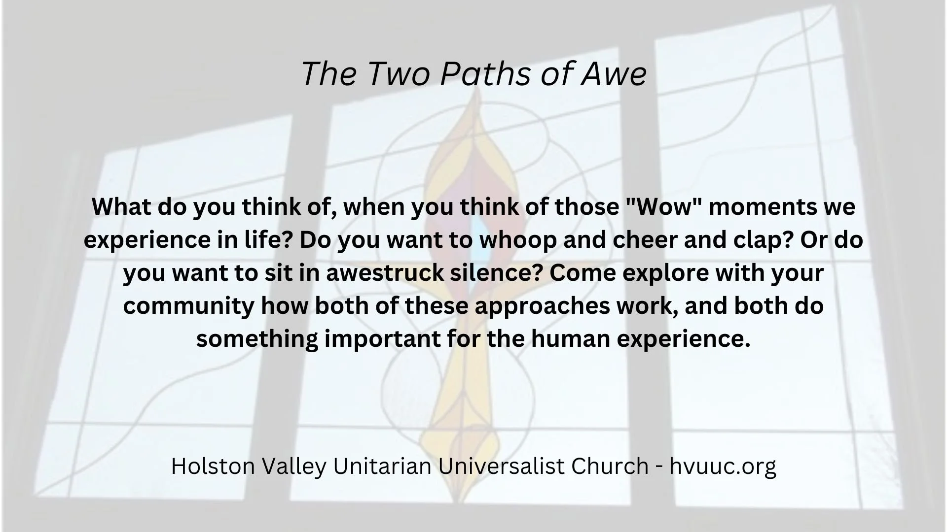 The Two Paths of Awe
