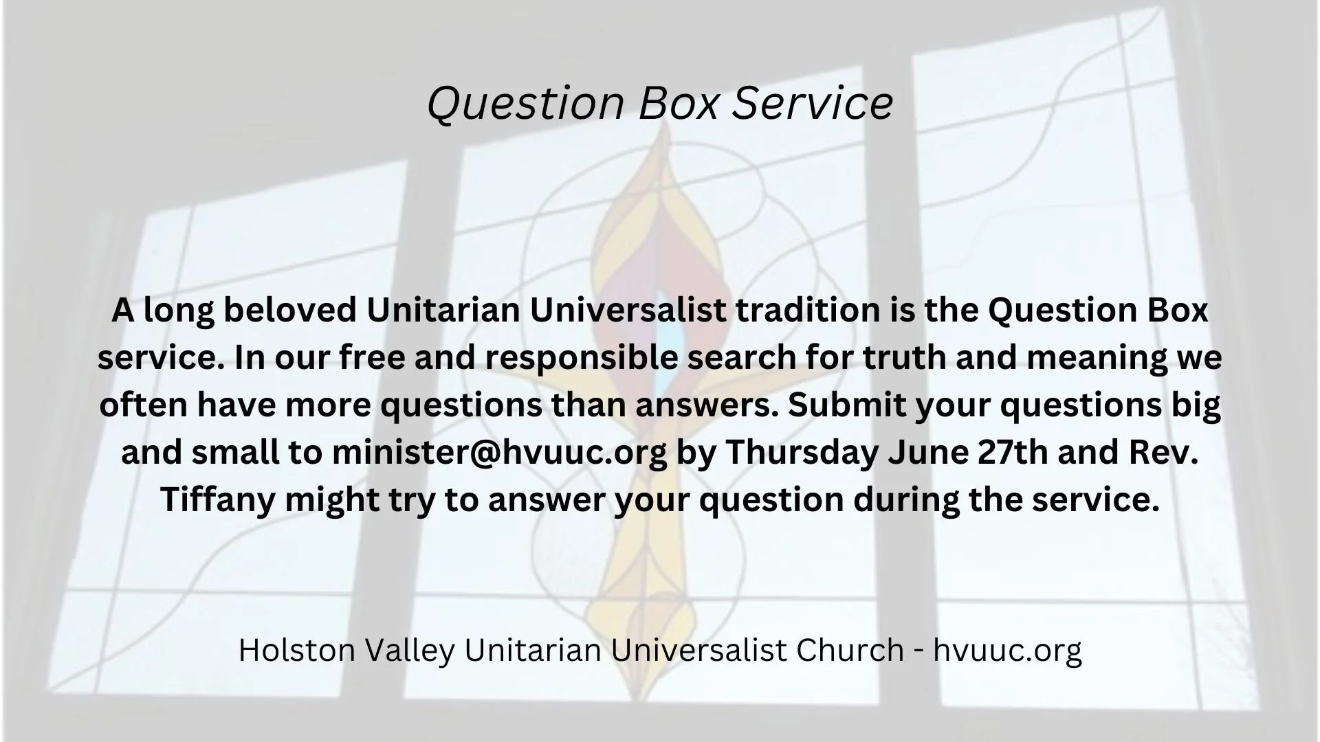 Question Box Service