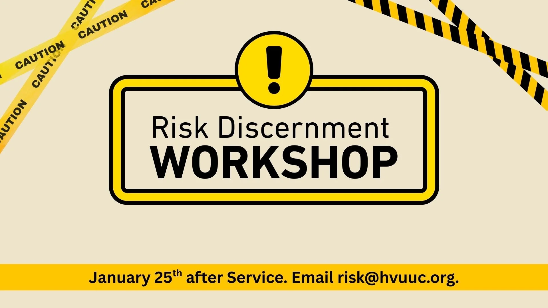 Risk Discernment Workshop