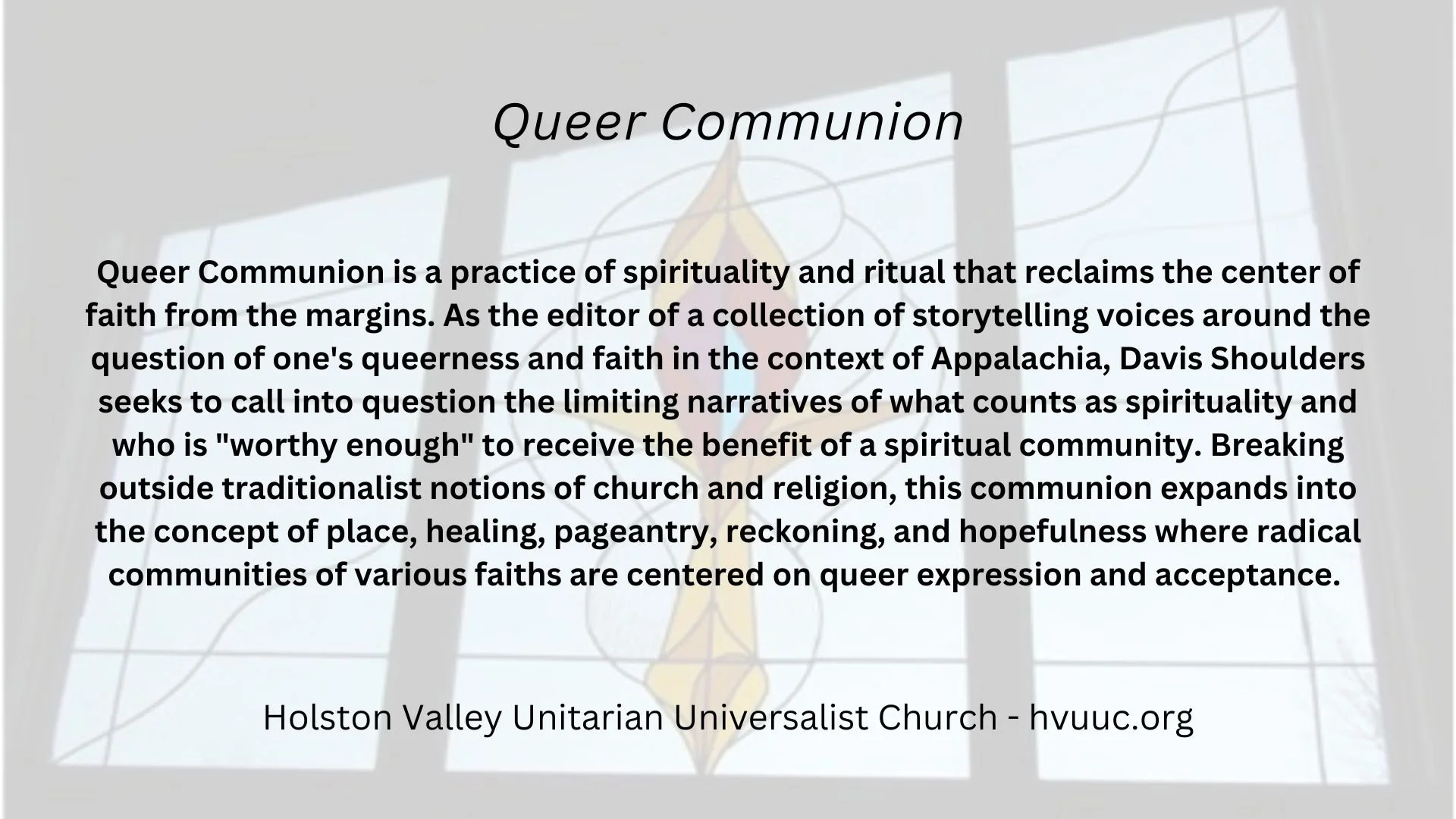 Queer Communion