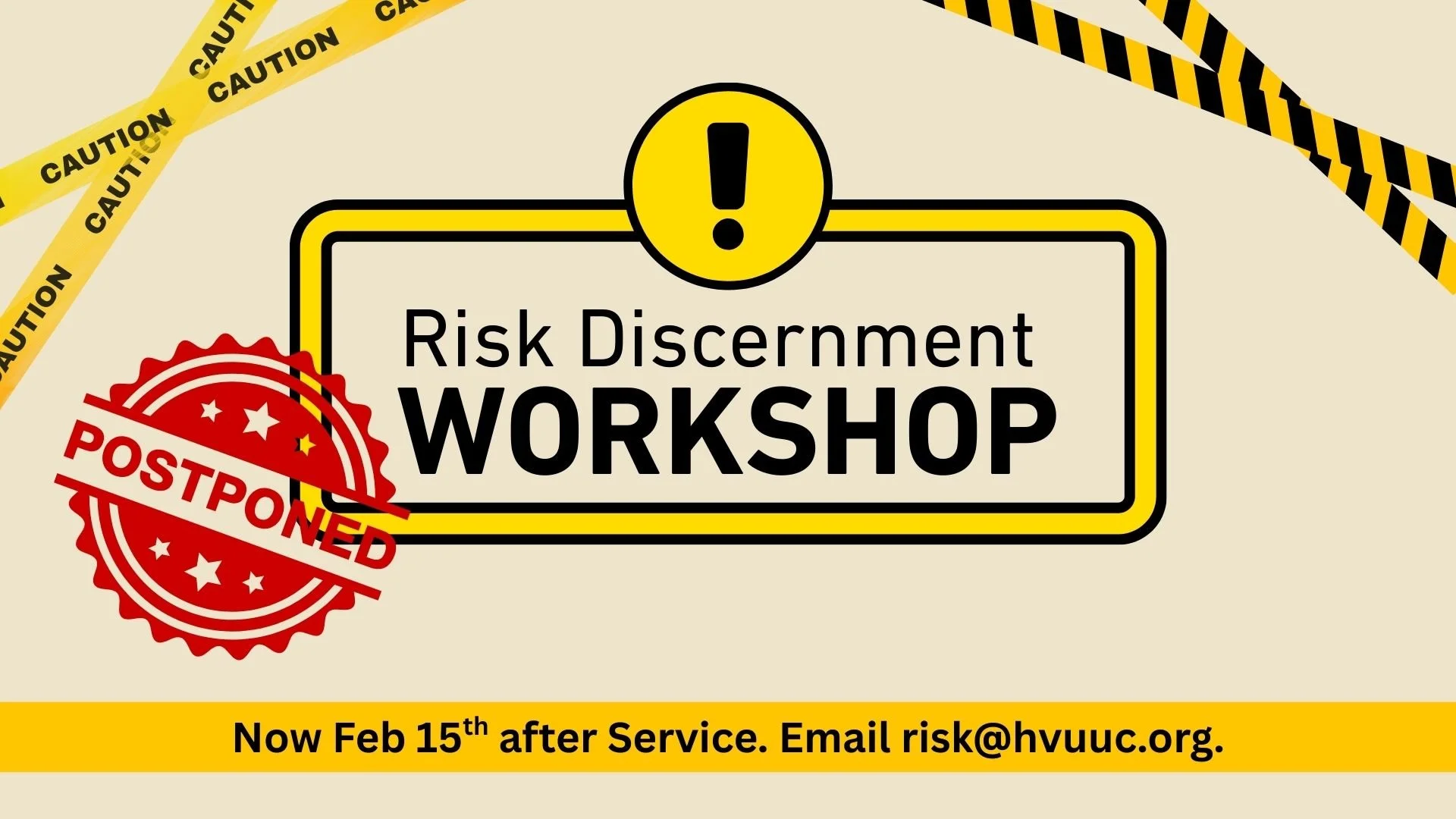 Risk Discernment Workshop