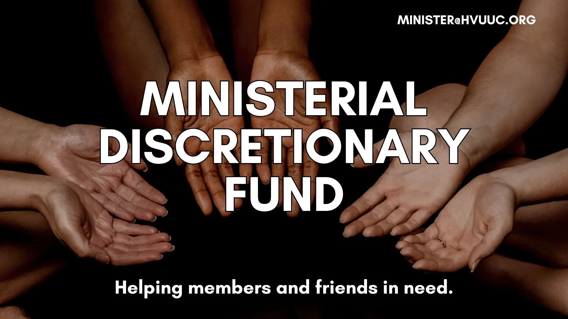 Give to the Ministerial Discretionary Fund