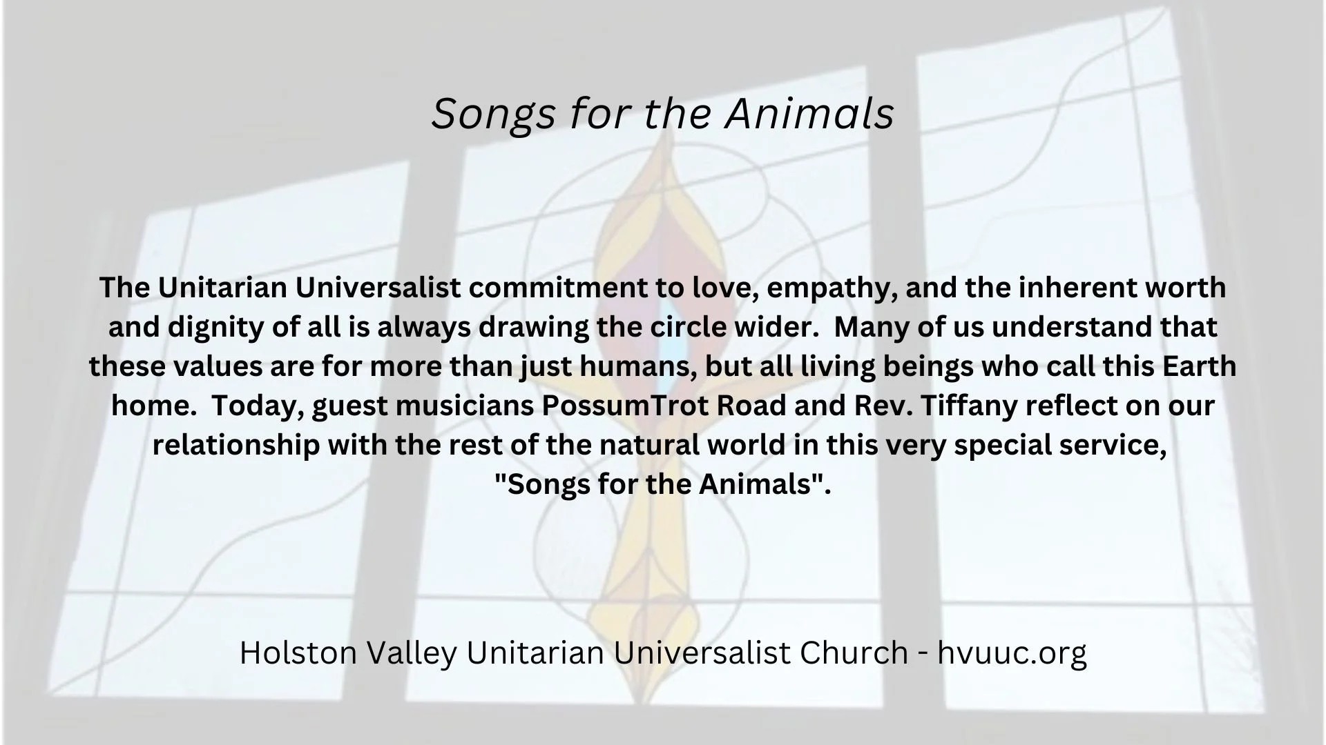 Songs for the Animals