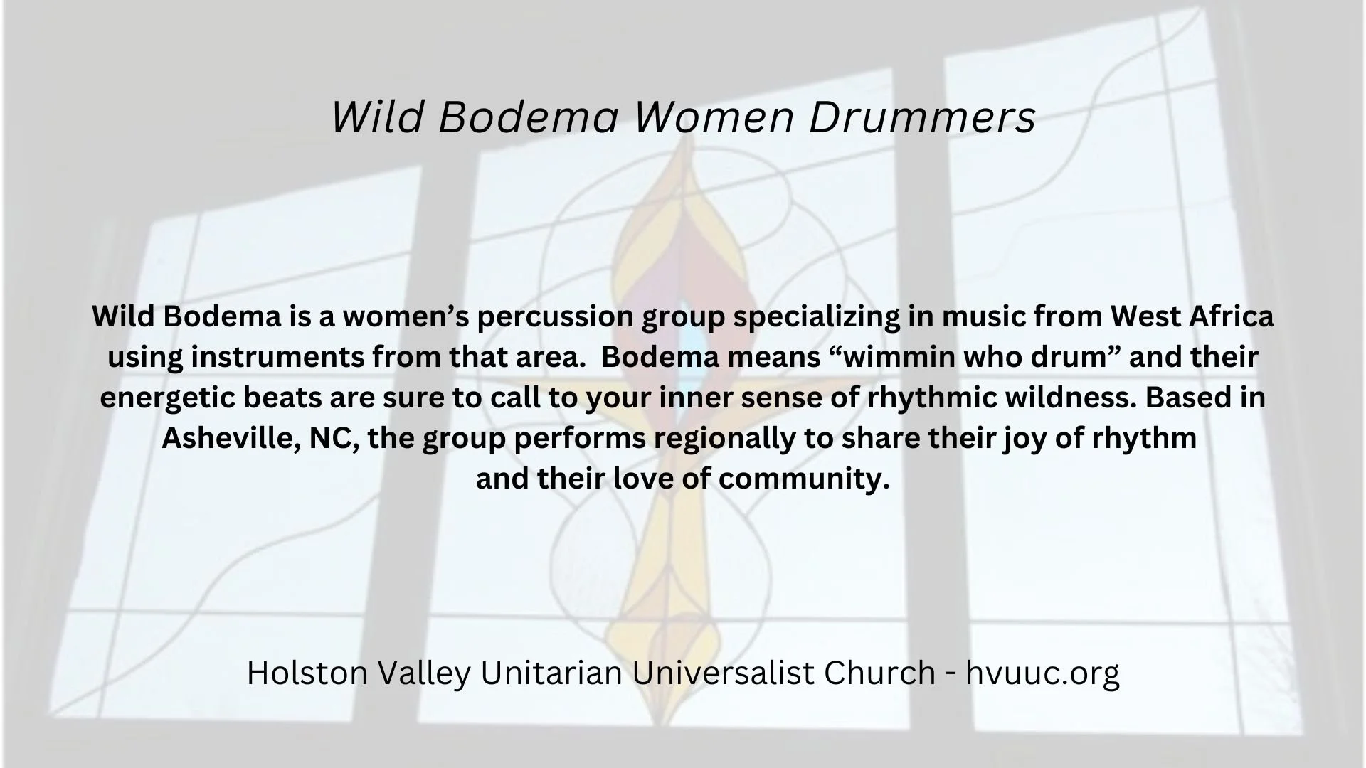 Wild Bodema Women Drummers