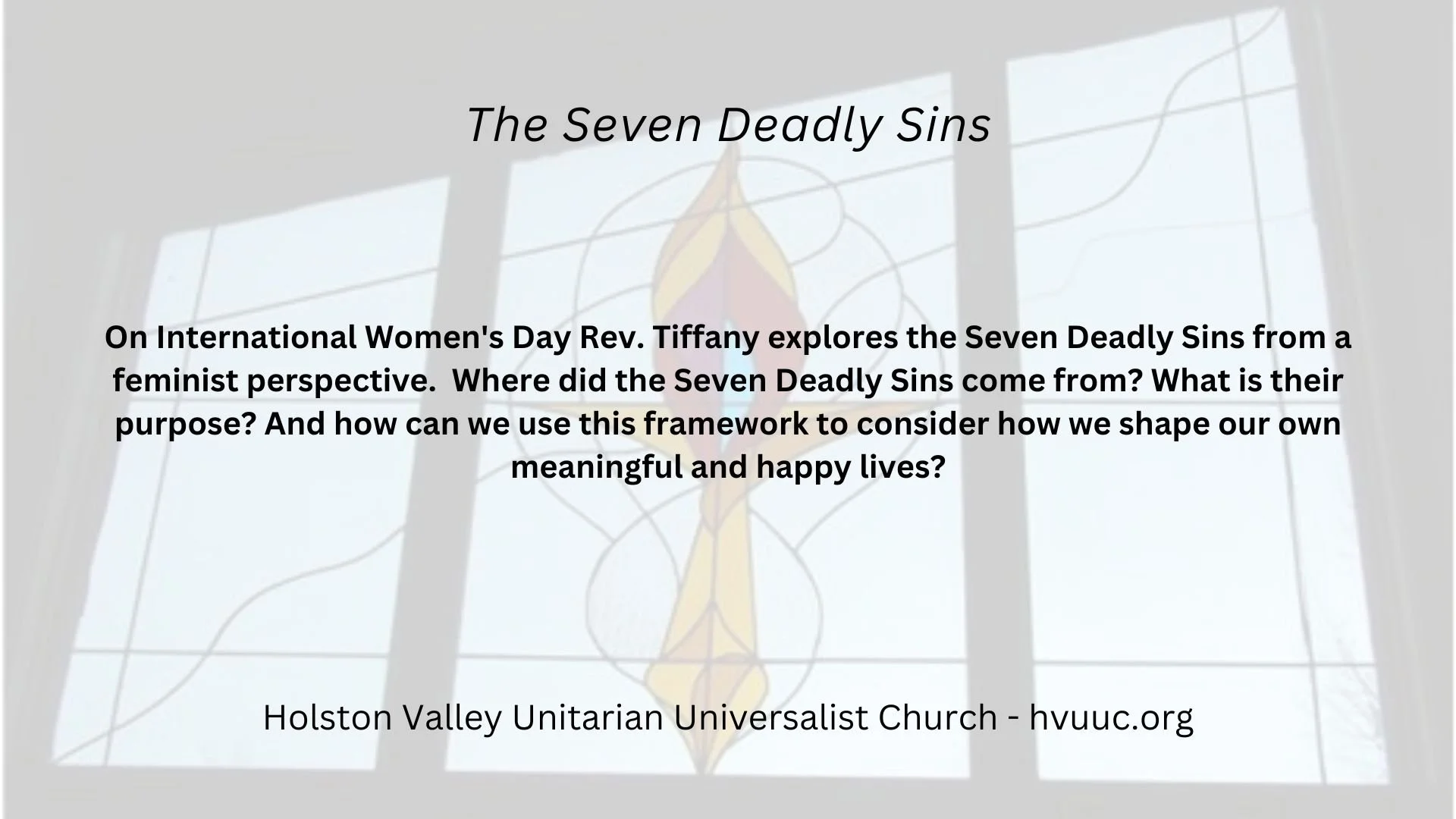 The Seven Deadly Sins