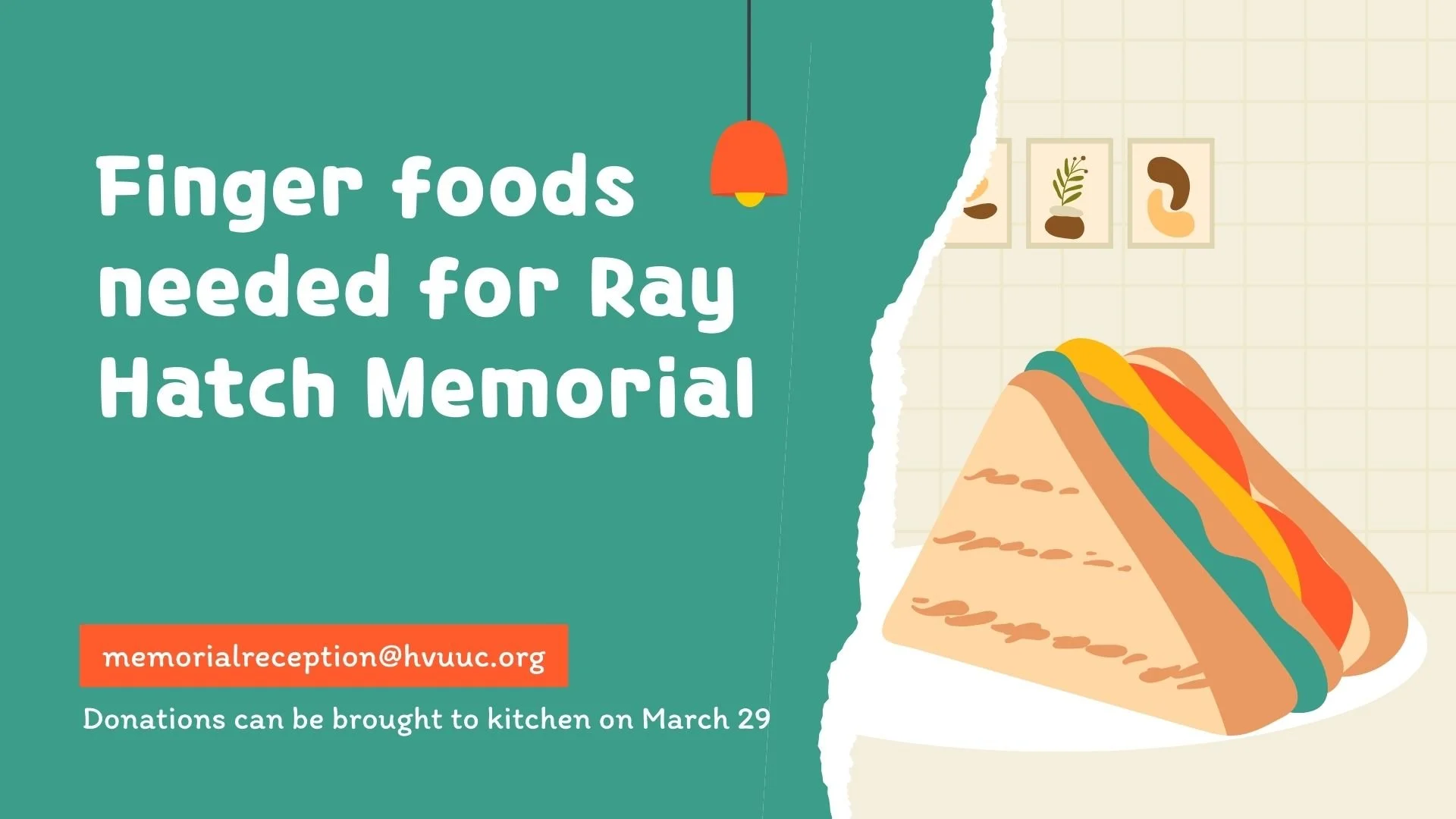 Finger Foods for Memorial Reception