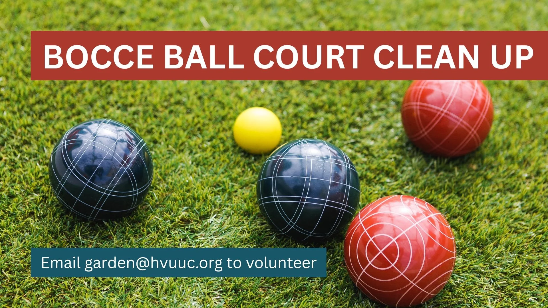 Bocce Ball Court Clean Up - Volunteers Needed
