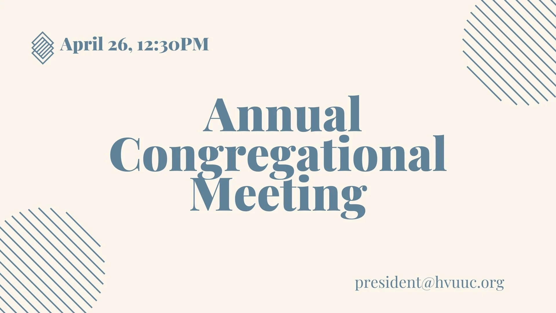 Church Annual Meeting