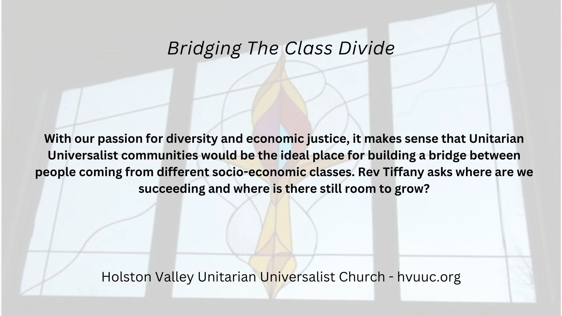 Bridging The Class Divide