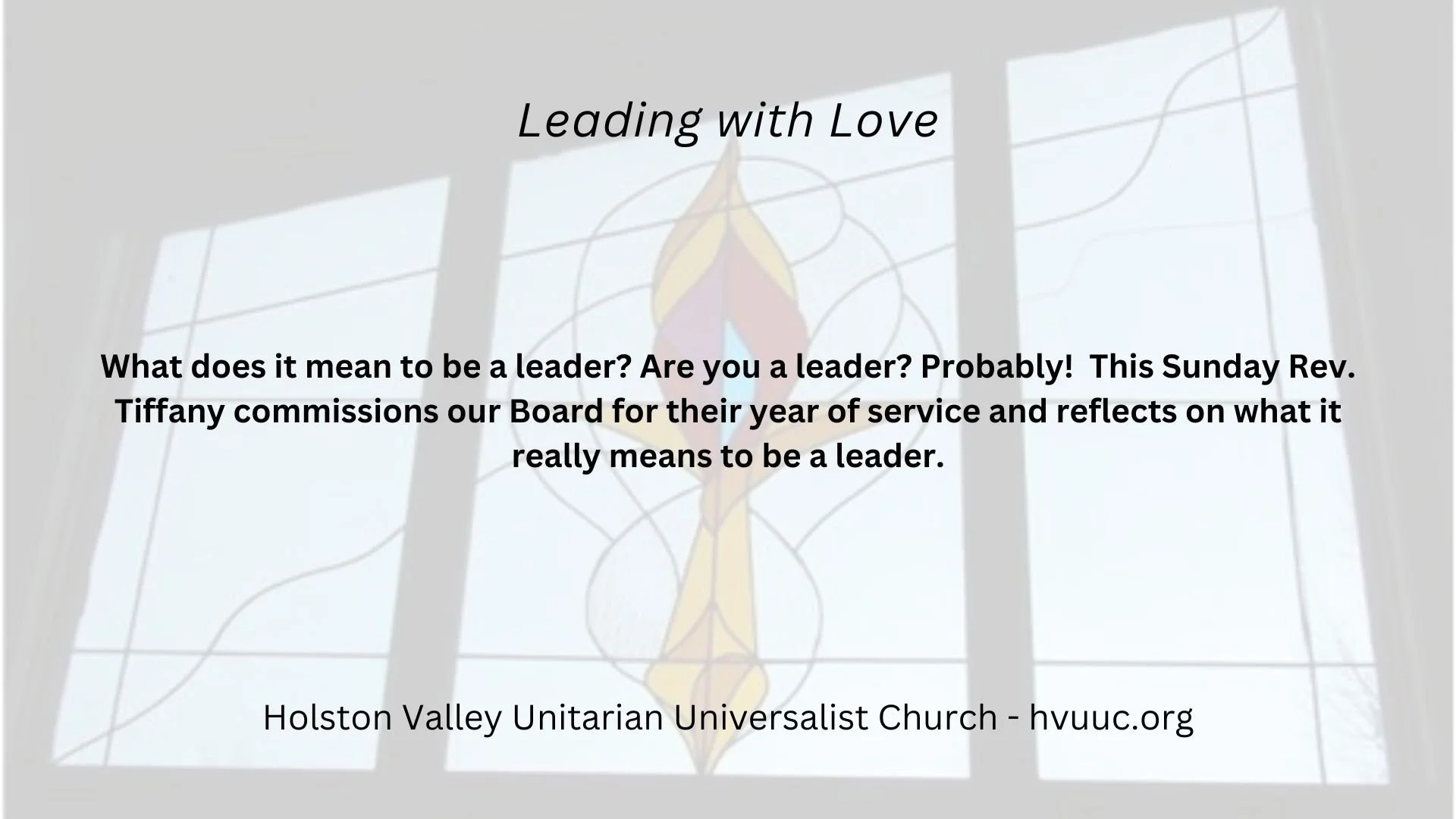 Leading with Love