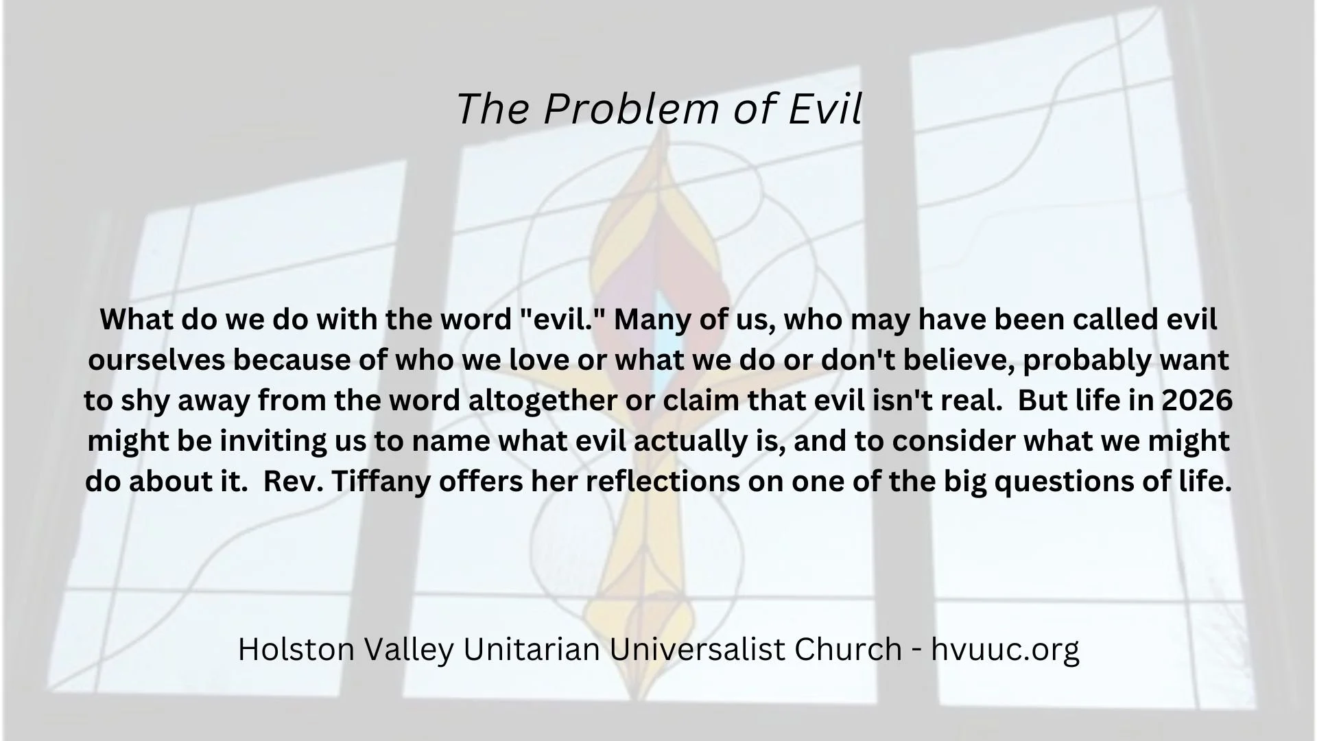The Problem of Evil