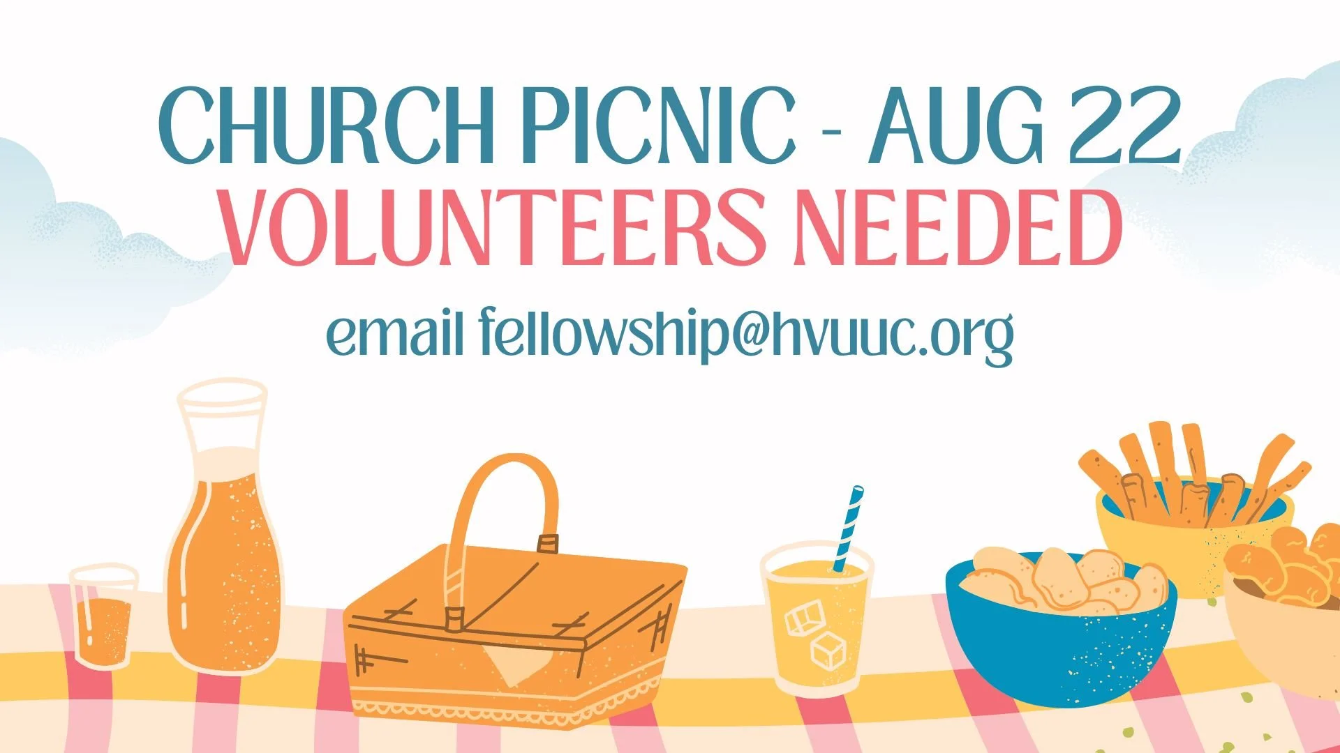 Volunteers Needed For Church Picnic