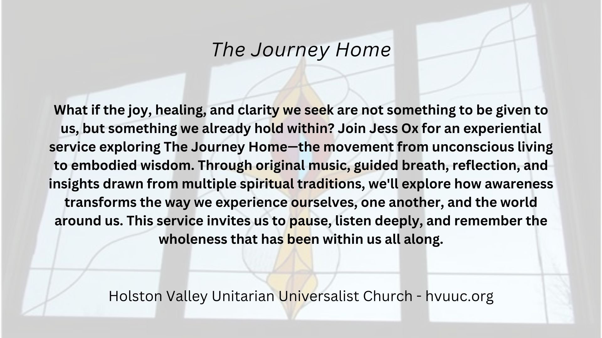 The Journey Home