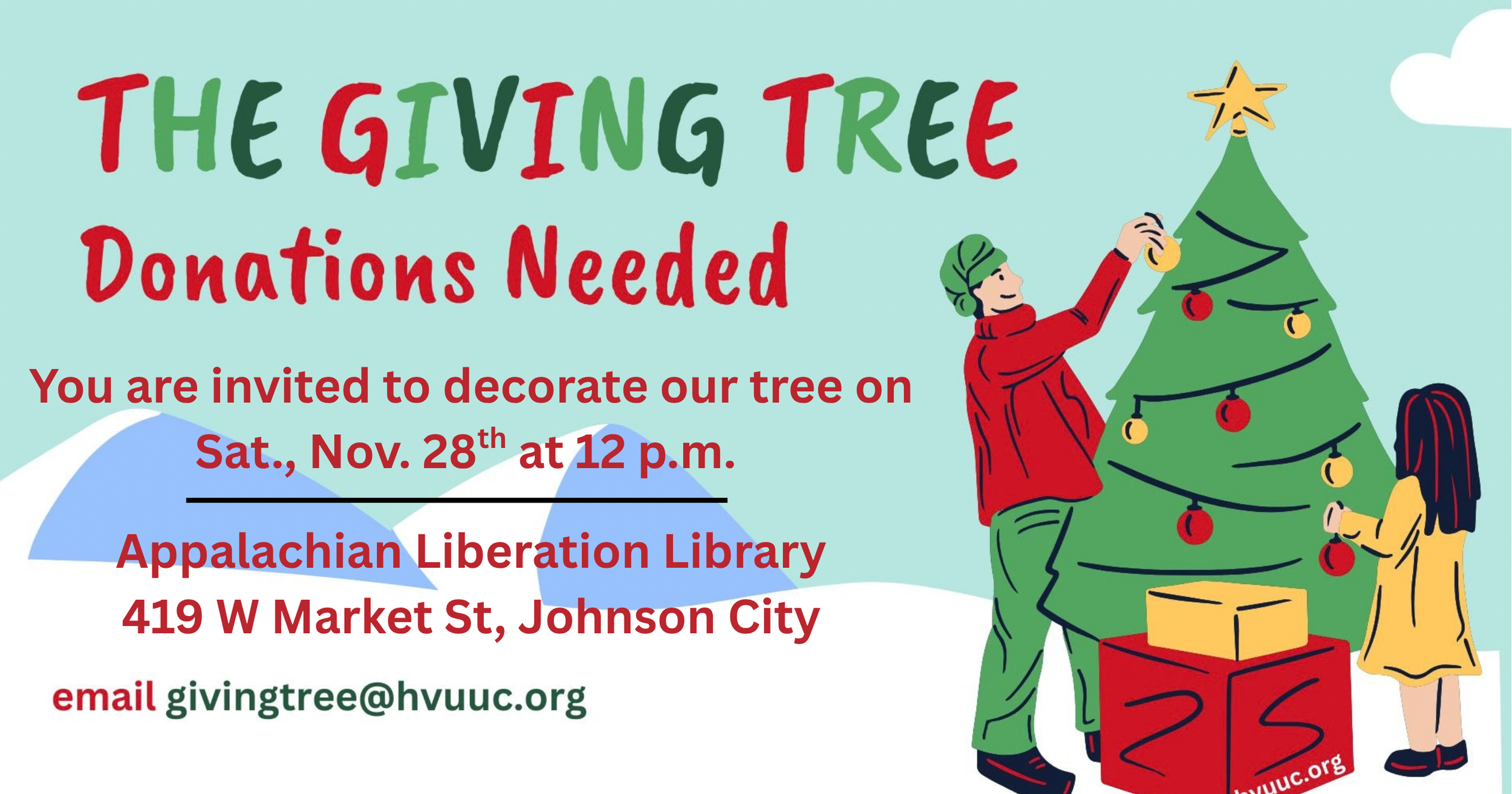Giving Tree Decoration Party