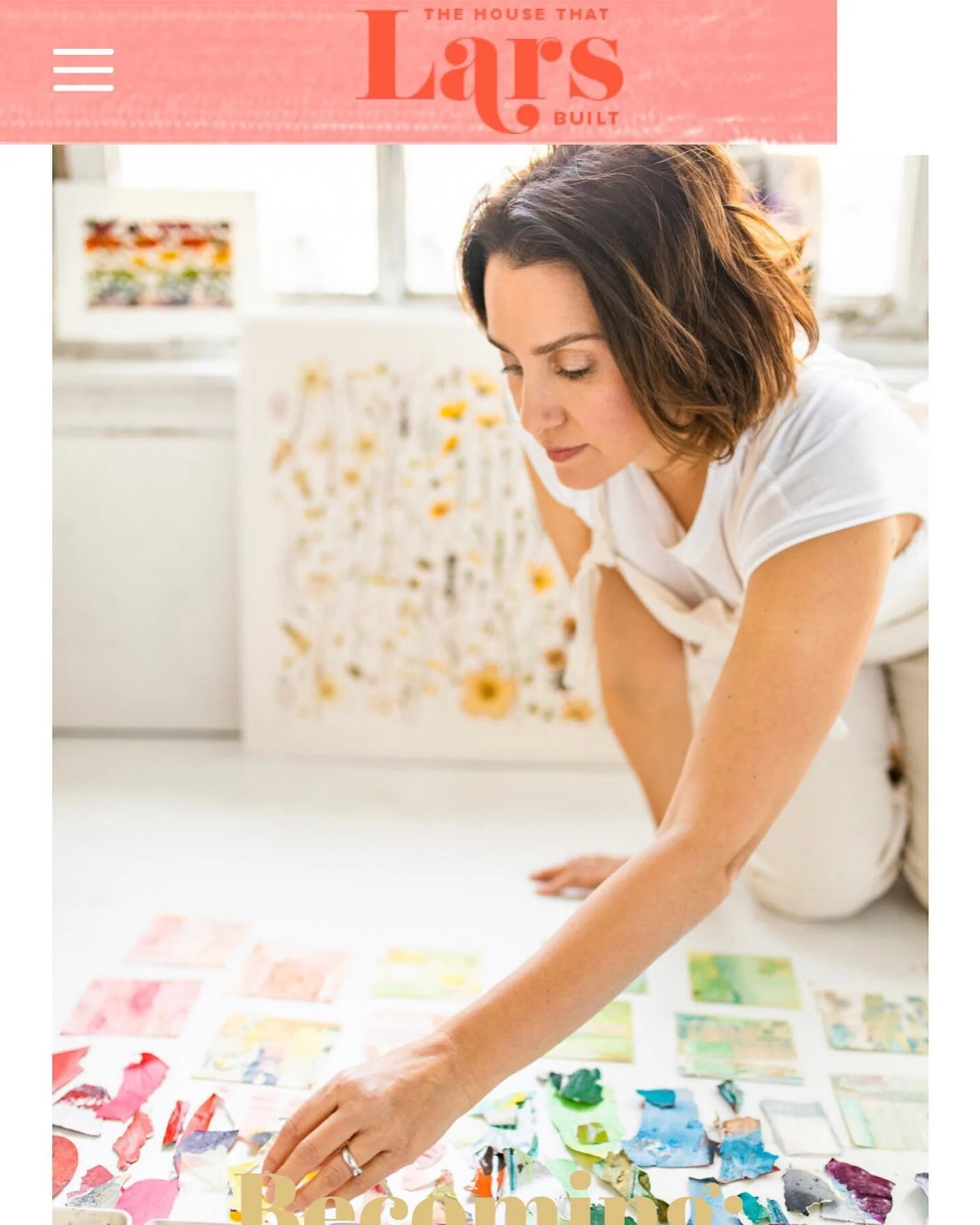 I&rsquo;ve been a long time admirer and follower of Brittany Jepsen from the @houselarsbuilt ...if you love design, art, crafting, beauty, color...she&rsquo;s such a great person to look to and her website is pretty inspiring! I&rsquo;m honored she w